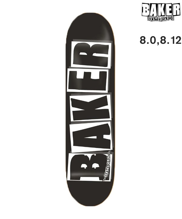 BAKER ベーカー スケートボード デッキ 8.0inch,8.12inch BRAND LOGO ムラサキスポーツ