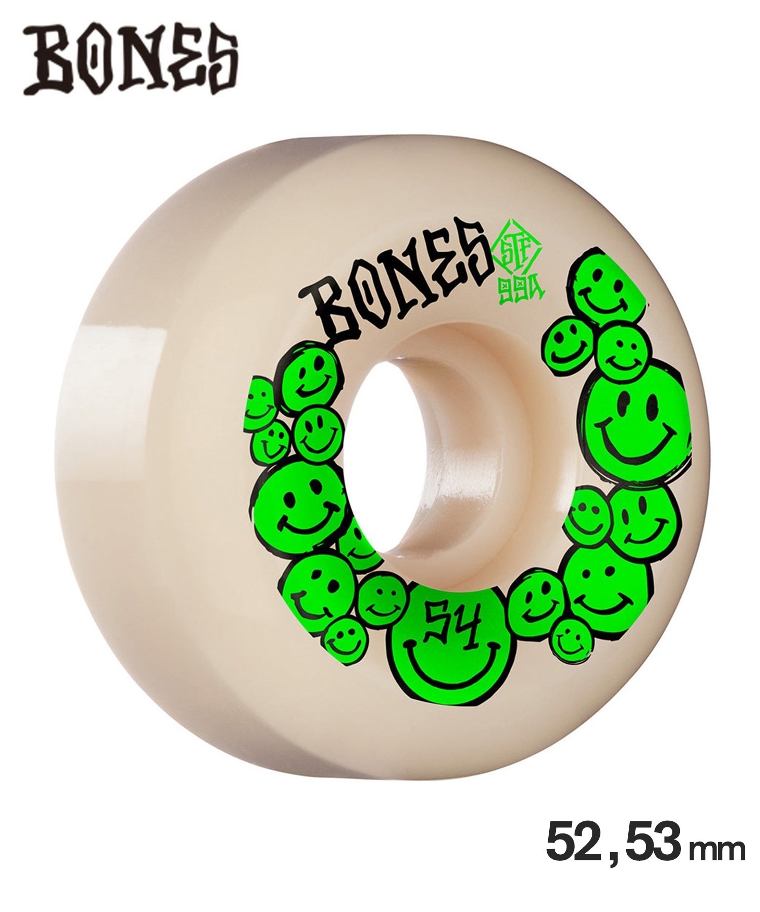 スケボー　ウィール　53mm BONES ボーンズ スケートボード ウィール セール 52mm,53mm STF