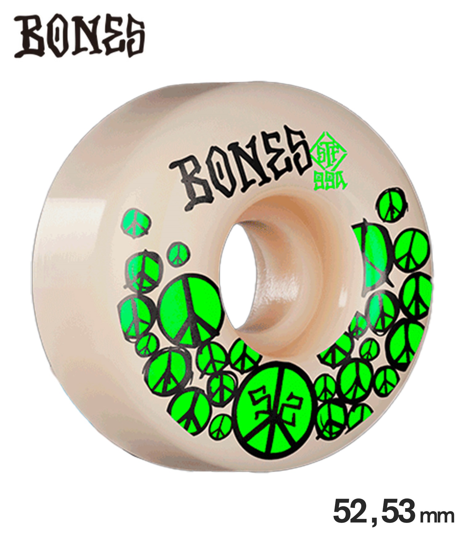 BONES ボーンズ スケートボード ウィール セール 52mm,53mm STF PEACE