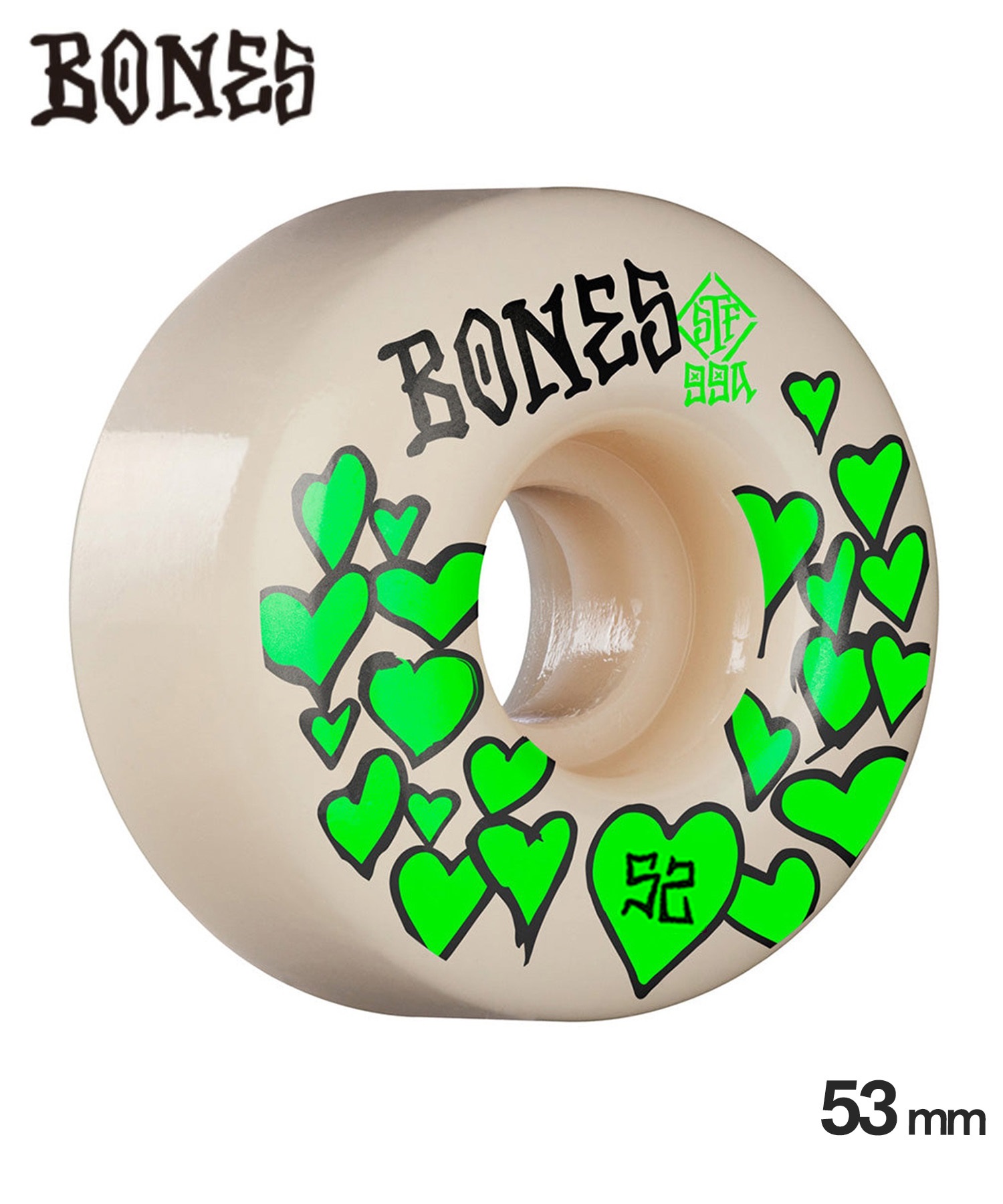 BONES ボーンズ スケートボード ウィール セール 53mm STF LOVE V4 99A