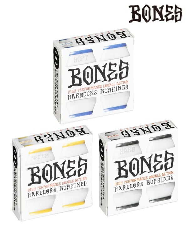 BONES ボーンズ スケートボード ブッシュ HARDCORE BUSHING ハードコアブッシュ SOFT,MEDIUM,HARD ムラサキスポーツ 初心者 おすすめ パーツ
