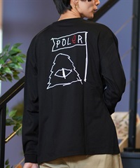 POLER ポーラー 長袖 Tシャツ メンズ ロンT 刺繍ロゴ ビッグ