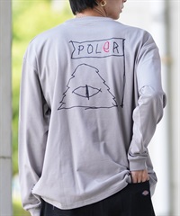 POLER ポーラー 長袖 Tシャツ メンズ ロンT 刺繍ロゴ ビッグ