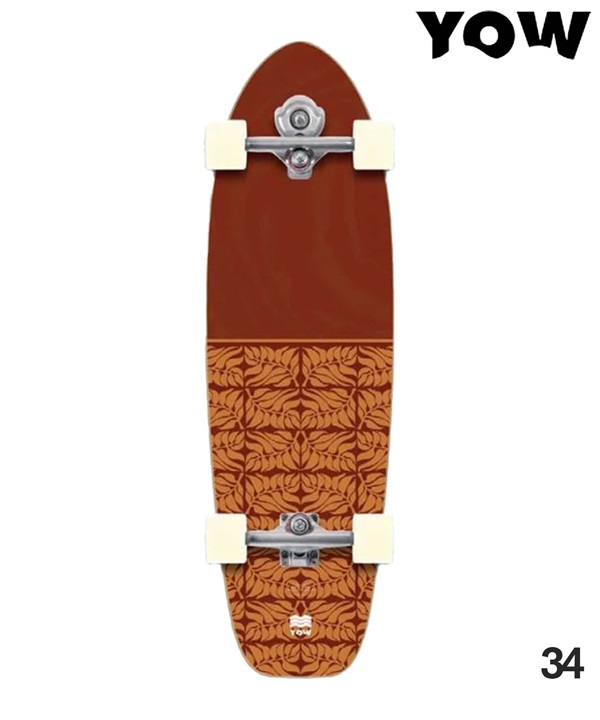 YOW ヤウ サーフ スケートボード コンプリート 34inch TEAHUPPO 22-S