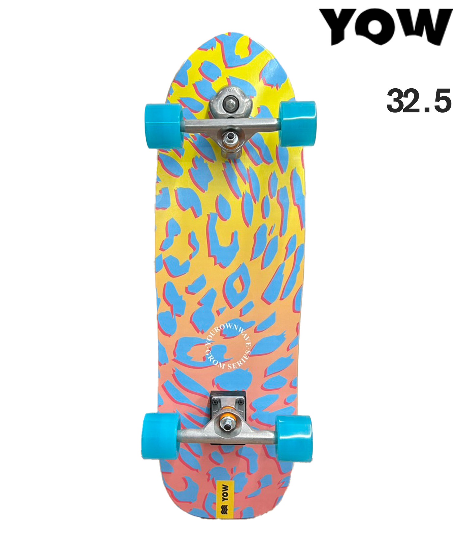 YOW GROMメラキ サーフスケート 32.5 YOW ヤウ サーフ スケートボード コンプリート 32.5inch GROM SNAPPERS