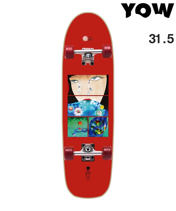 YOW ヤウ ロング スケートボード コンプリート 31.5inch ROSE CRUISER