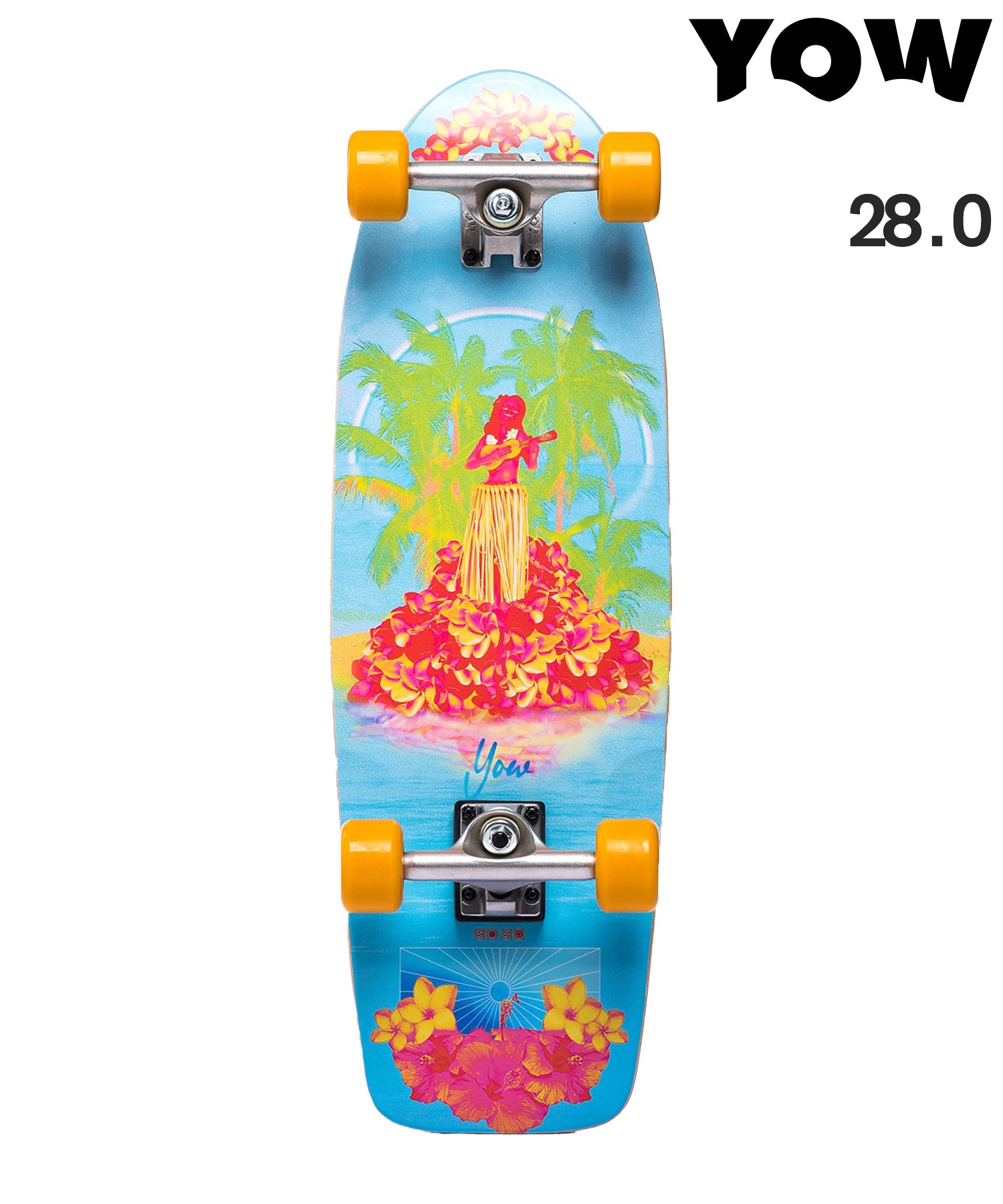 YOW ヤウ ロング スケートボード コンプリート 28.0inch MEADOW CRUISER(ONECOLOR-28inch)