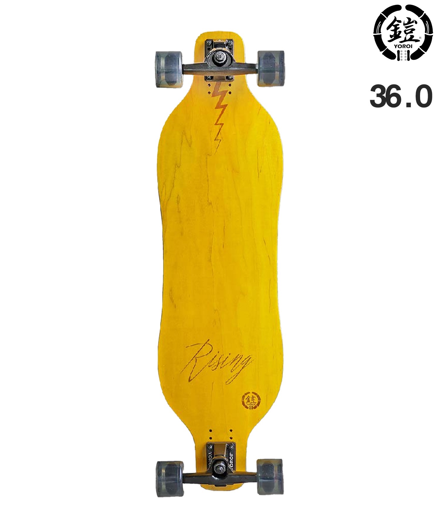 YOROI ヨロイ スケートボード ロングスケート 36inch RISING 36PP+UPS ムラサキスポーツ(ORG-36inch)