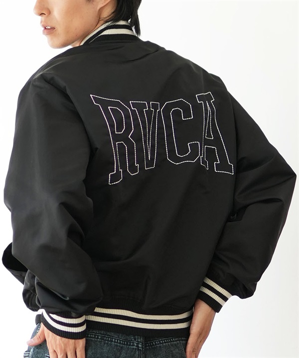 RVCA ルーカ アウター スタジャン メンズ バックロゴ 裏起毛 BE042-774