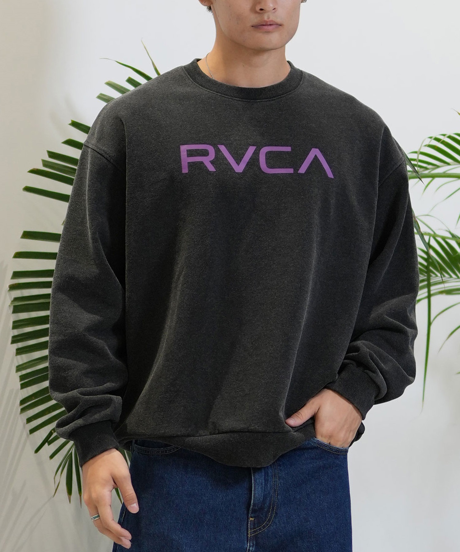 RVCA ルーカ トレーナー クルーネック メンズ スウェット ロゴ