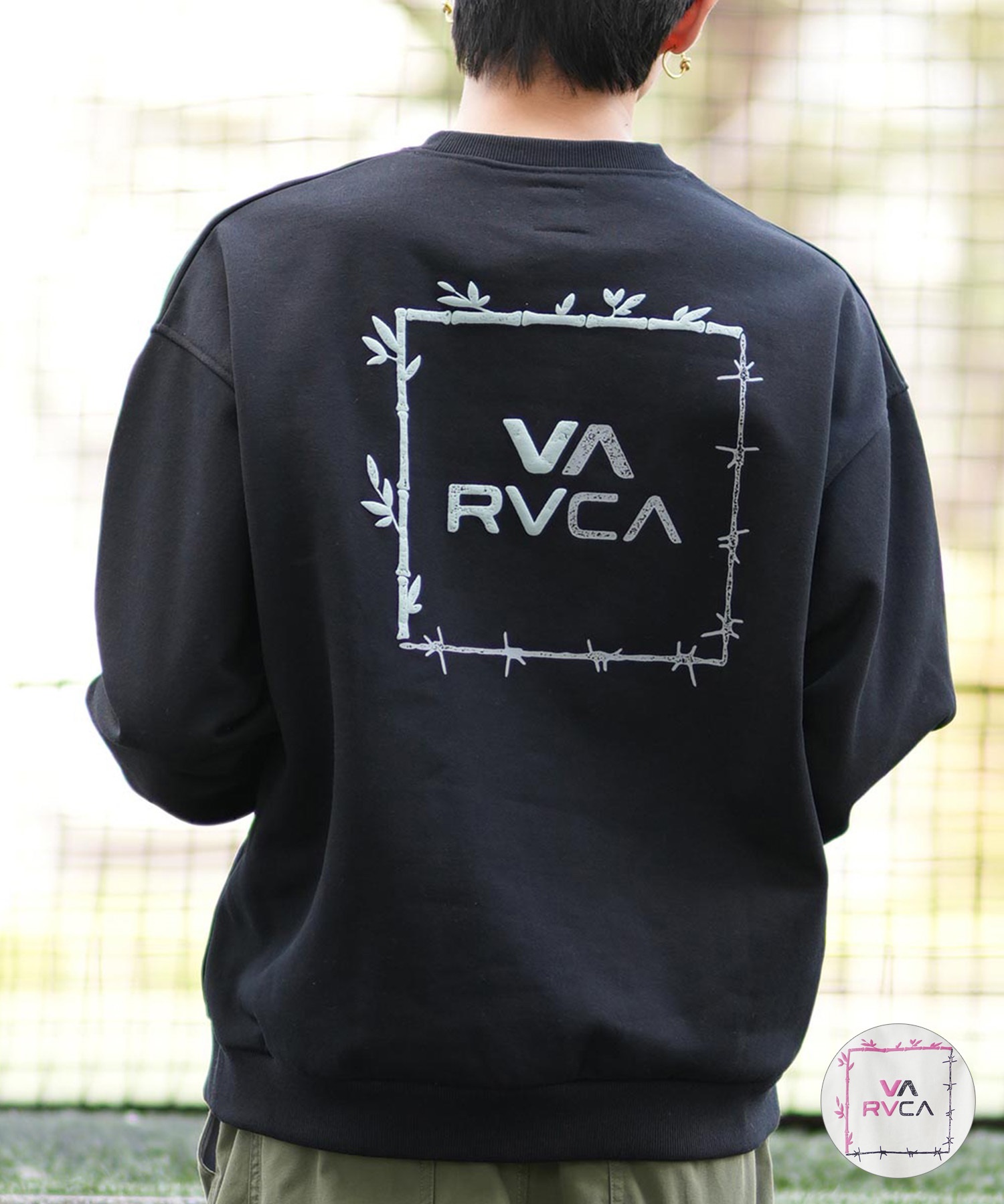 RVCA ルーカ トレーナー クルーネック メンズ スウェット バック