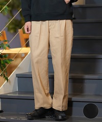 RVCA ルーカ ロングパンツ チノパン メンズ センタープリーツ テーパード 無地 BE042-723