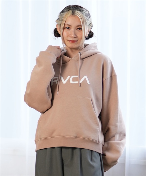 RVCA ルーカ パーカー レディース ロゴ プルオーバー セットアップ対応 BE044-017