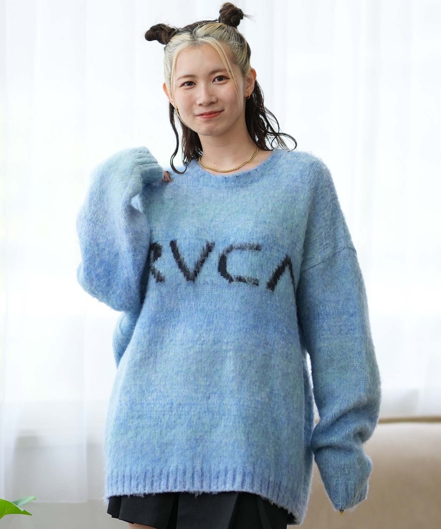 RVCA ルーカ ニット レディース セーター クルーネック フロント