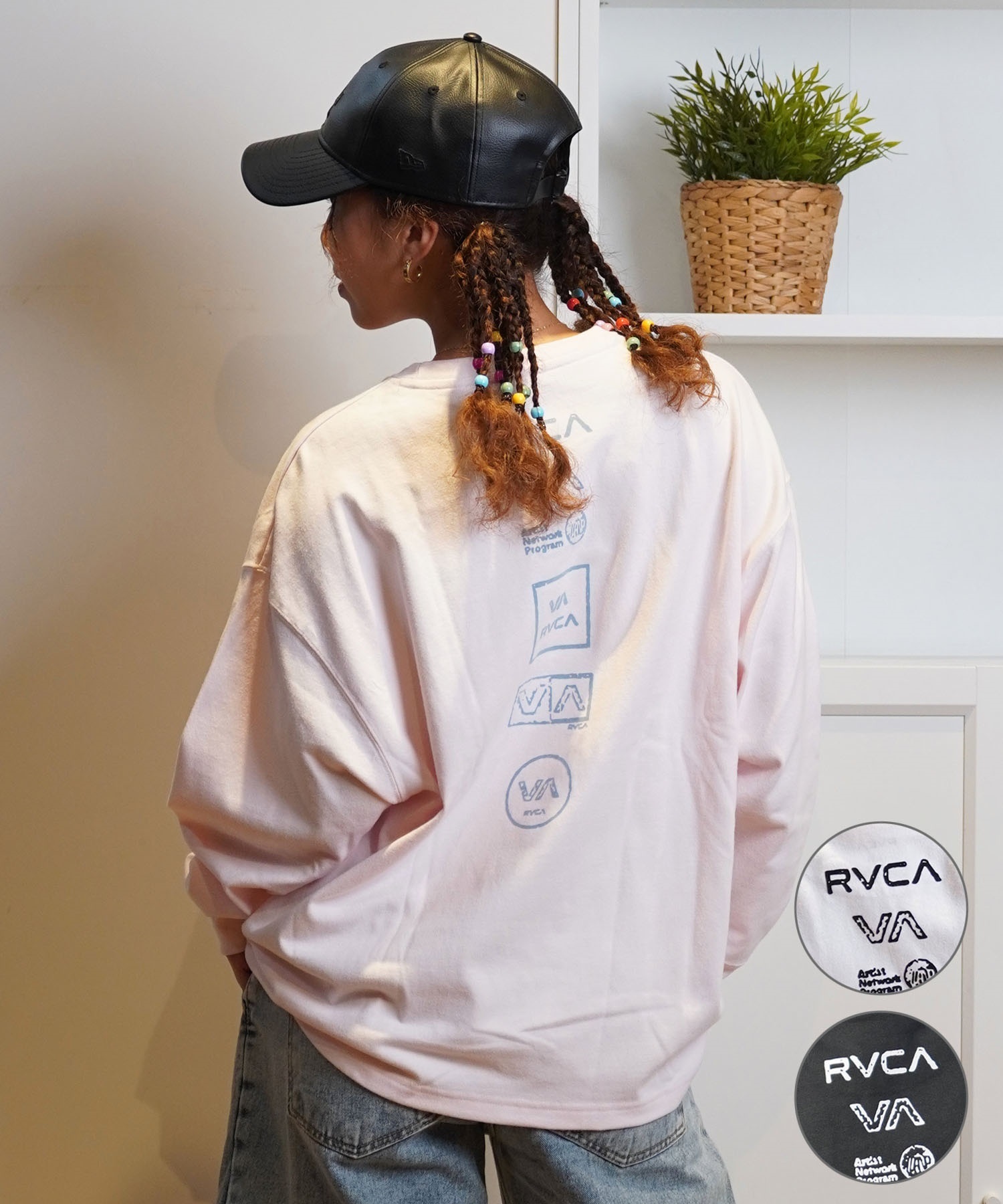 RVCA ルーカ 長袖 Tシャツ レディース バックプリント ロンT