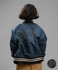 RVCA ルーカ アウター キッズ スタジャン スタジアムジャケット バックロゴ 親子コーデ BE046-P70