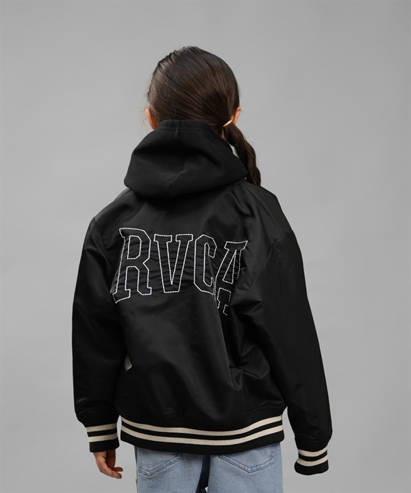 RVCA ルーカ アウター キッズ スタジャン スタジアムジャケット バックロゴ 親子コーデ BE046-P70