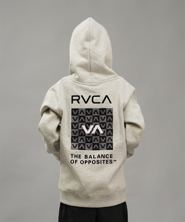 RVCA ルーカ パーカー キッズ プルオーバー スウェット フーディー バックプリント BE046-040