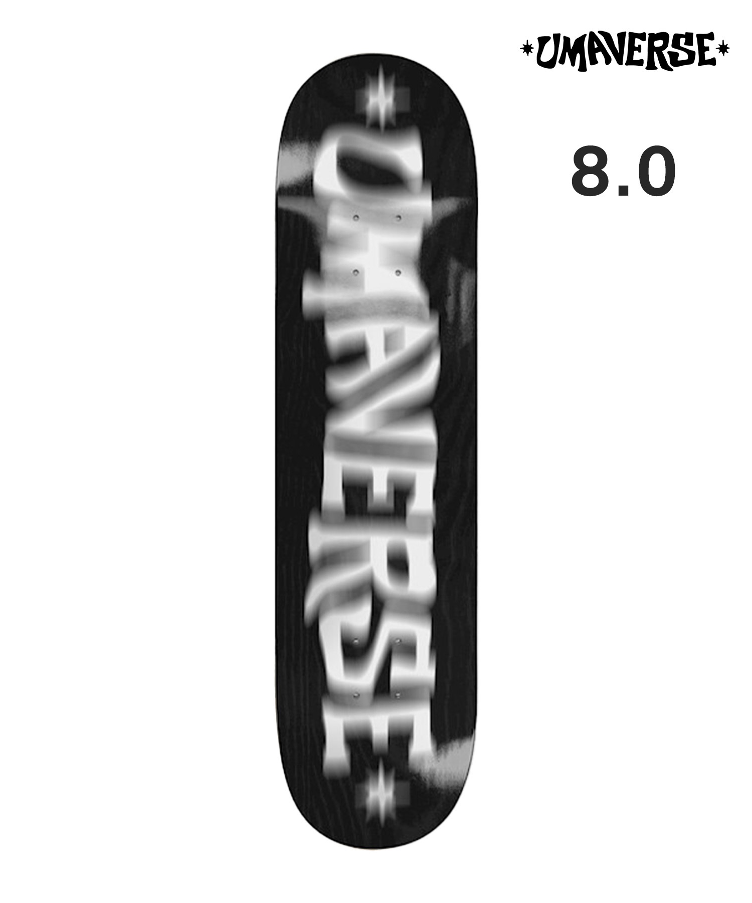 Umaverse ウーマ スケートボード デッキ CROSS EYED LOGO 8.0 ムラサキスポーツ(ONECOLOR-8inch)
