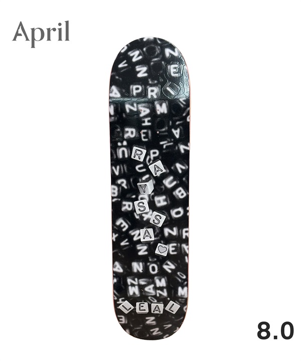 APRIL エープリル スケートボード デッキ 8.0inch RAYSSA LEAL BEADS ムラサキスポーツ 初心者
