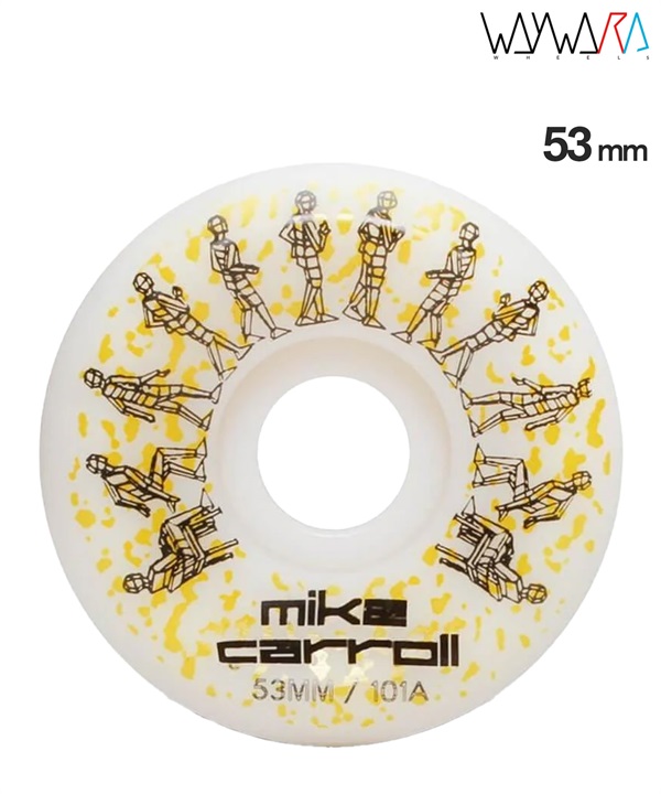 WAYWARD ウェイワード スケートボード ウィール 53mm MIKE CARROLL ムラサキスポーツ