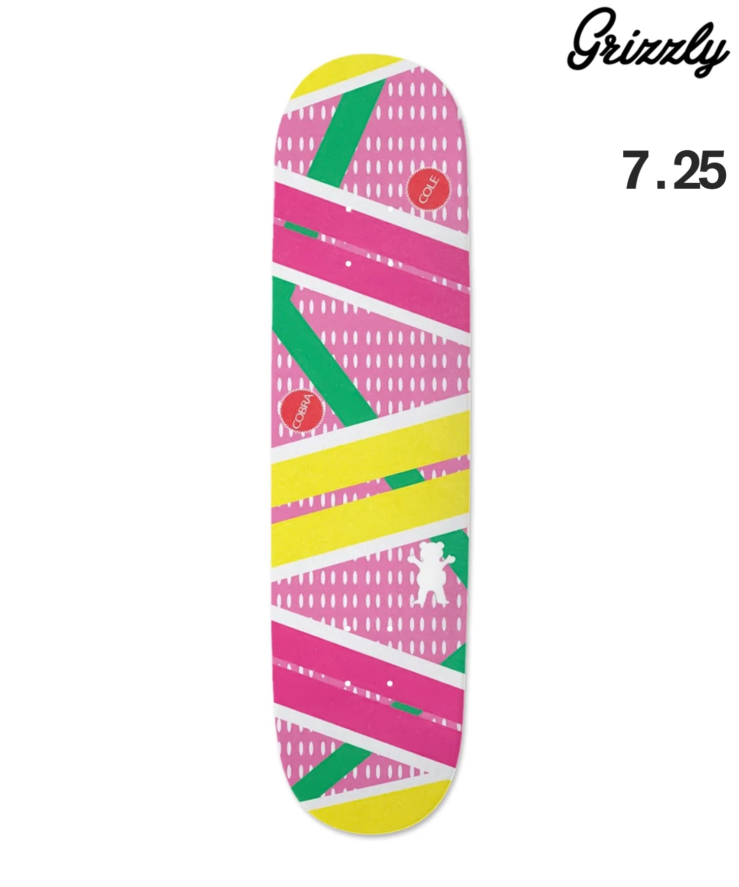 GRIZZLY グリズリー キッズ スケートボード デッキ 7.25inch HOVER BOARD ムラサキスポーツ 初心者(PKYE-7.25inch)