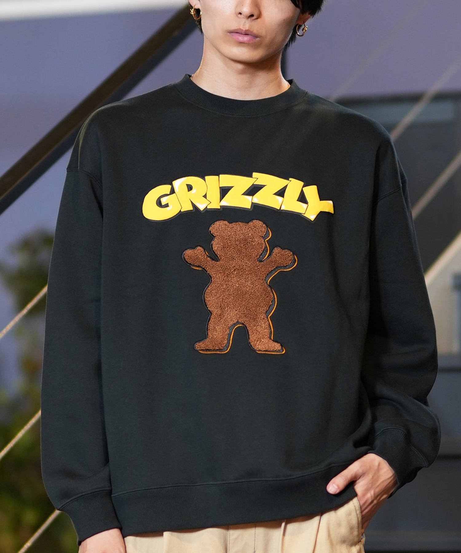 GRIZZLY グリズリー トレーナー クルーネック メンズ スウェット