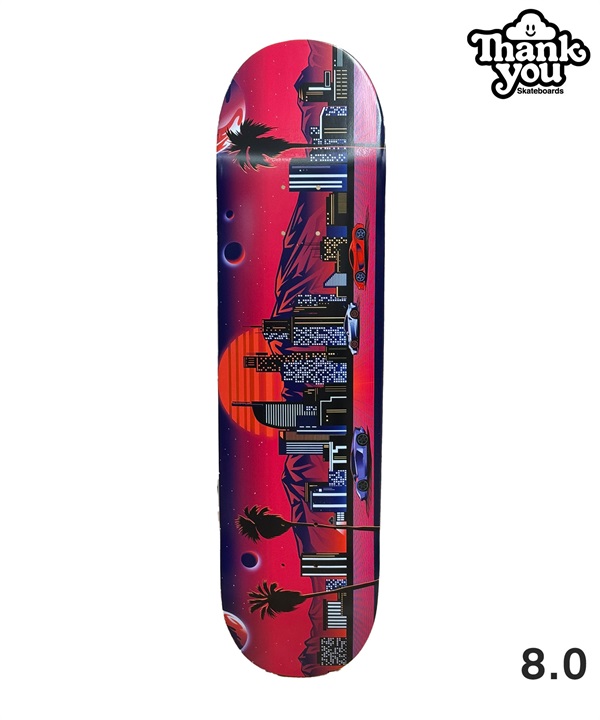 THANK YOU サンキュー スケートボード デッキ 8.0inch PUDWILL VAPOR WAVE ムラサキスポーツ 初心者