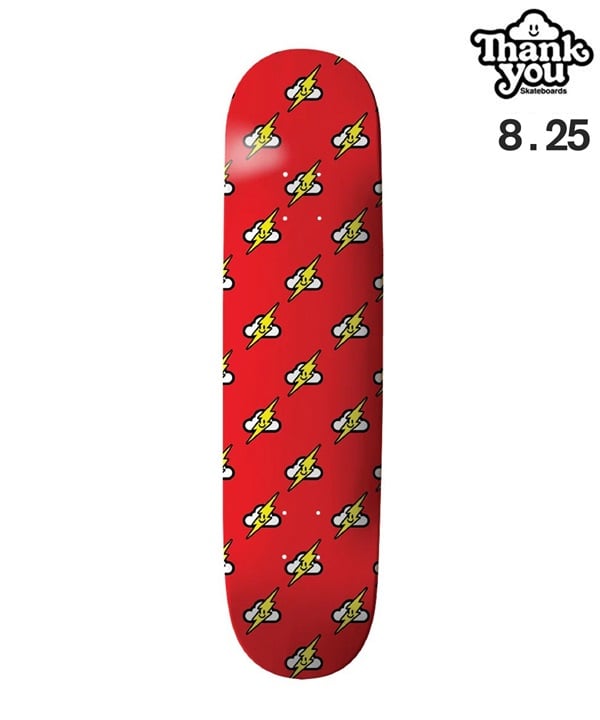 THANK YOU SKATEBOARDS サンキュー スケートボード デッキ 8.25inch FLASH CLOUD ムラサキスポーツ