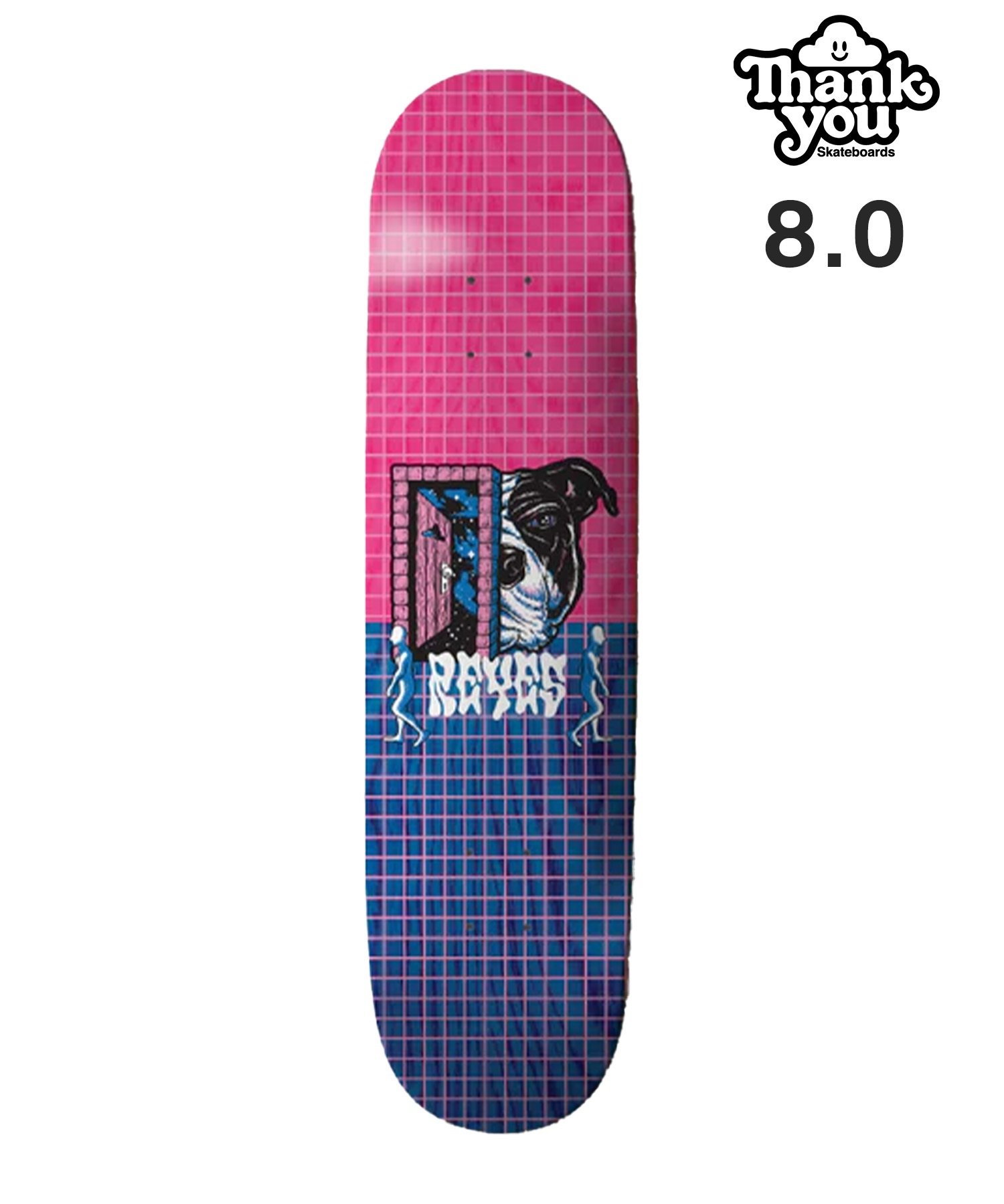 Thank You Skateboards サンキュー スケートボード デッキ DAVID DOORWAY 8.0 ムラサキスポーツ(PK/BL-8inch)