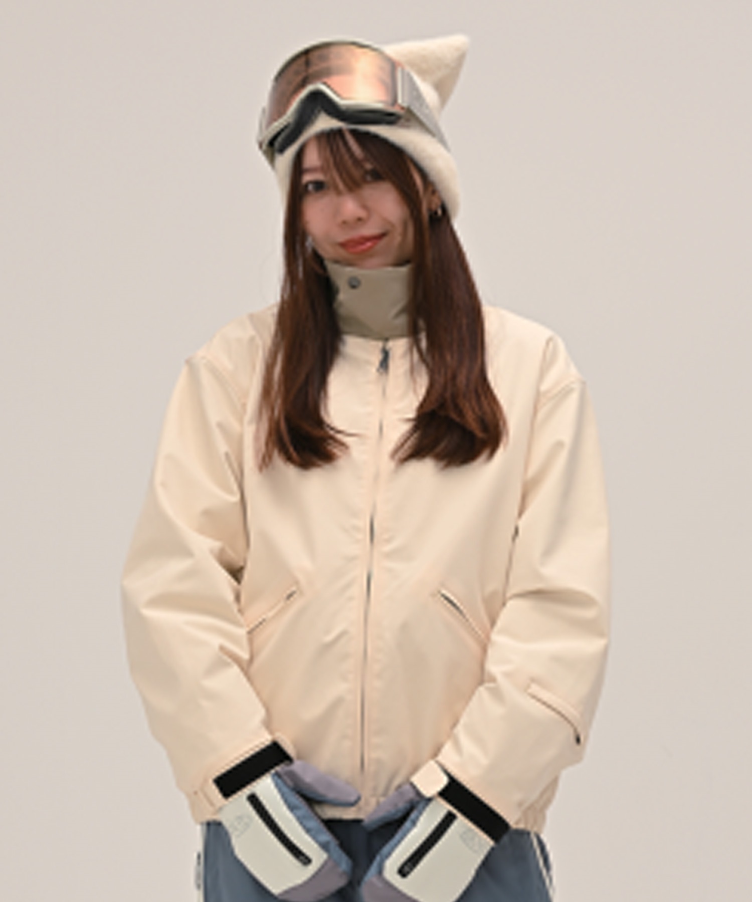 【早期購入/店頭受取対象外】6KNOT シックスノット スノーボード ウェア ジャケット レディース TRACKER ムラサキスポーツ 25-26モデル LL C28(IVORY-S)