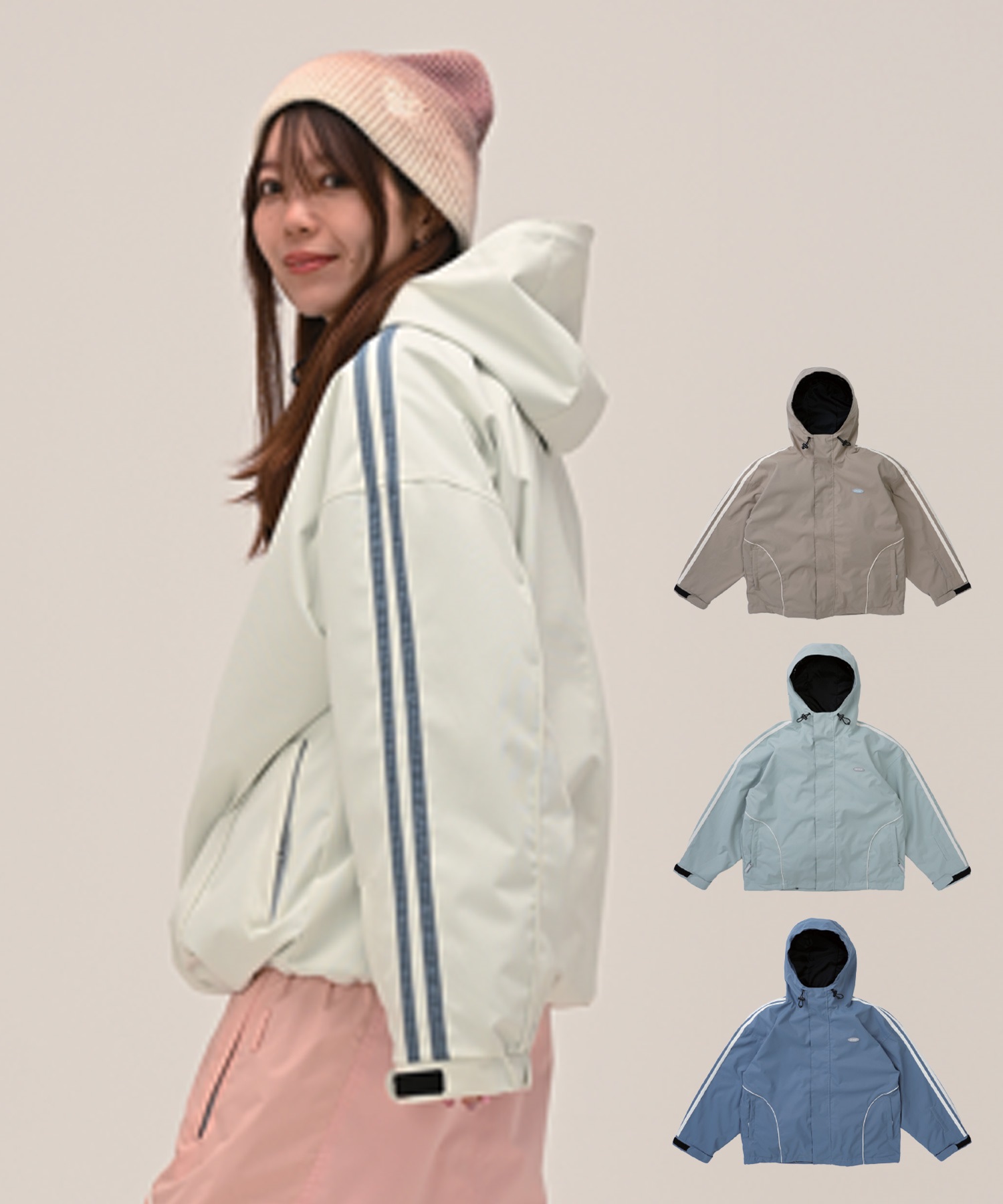 【早期購入/店頭受取対象外】6KNOT シックスノット スノーボード ウェア ジャケット レディース LINEPIP ムラサキスポーツ 25-26モデル LL C28(OFWHT-S)