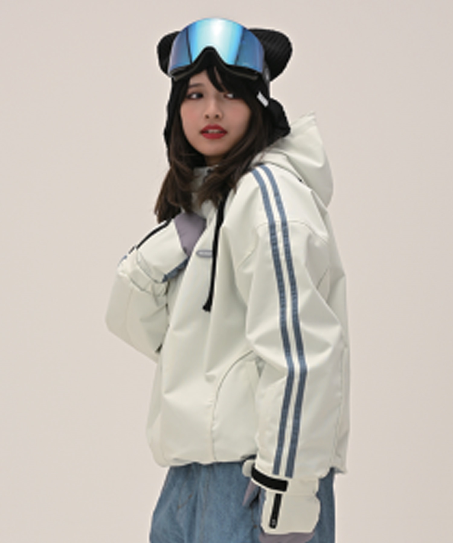 【早期購入/店頭受取対象外】6KNOT シックスノット スノーボード ウェア ジャケット レディース LINEPIP ムラサキスポーツ 25-26モデル LL C28(OFWHT-S)