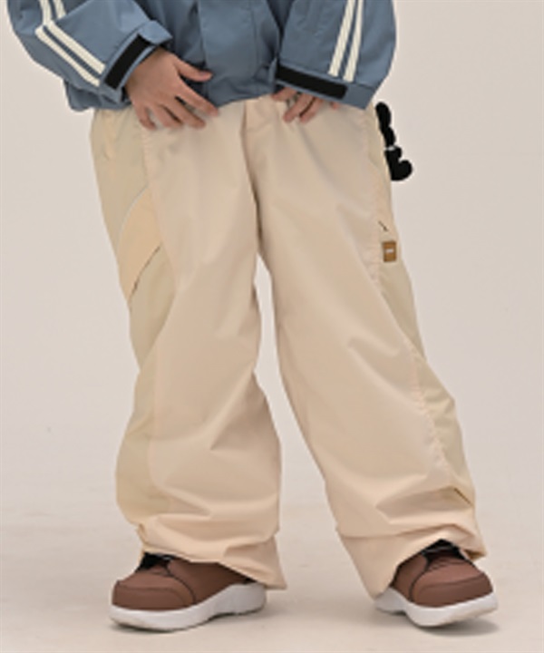 【早期購入/店頭受取対象外】6KNOT シックスノット スノーボード ウェア パンツ レディース BRIGHT PANEL ムラサキスポーツ 25-26モデル LL C28(IVORY-S)