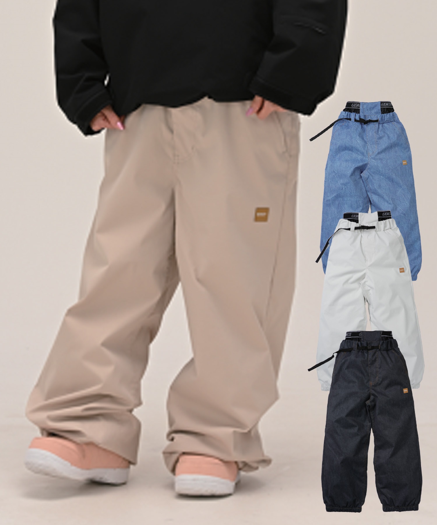 【早期購入/店頭受取対象外】6KNOT シックスノット スノーボード ウェア パンツ レディース BUGGY ムラサキスポーツ 25-26モデル LL C28(OFWHT-S)