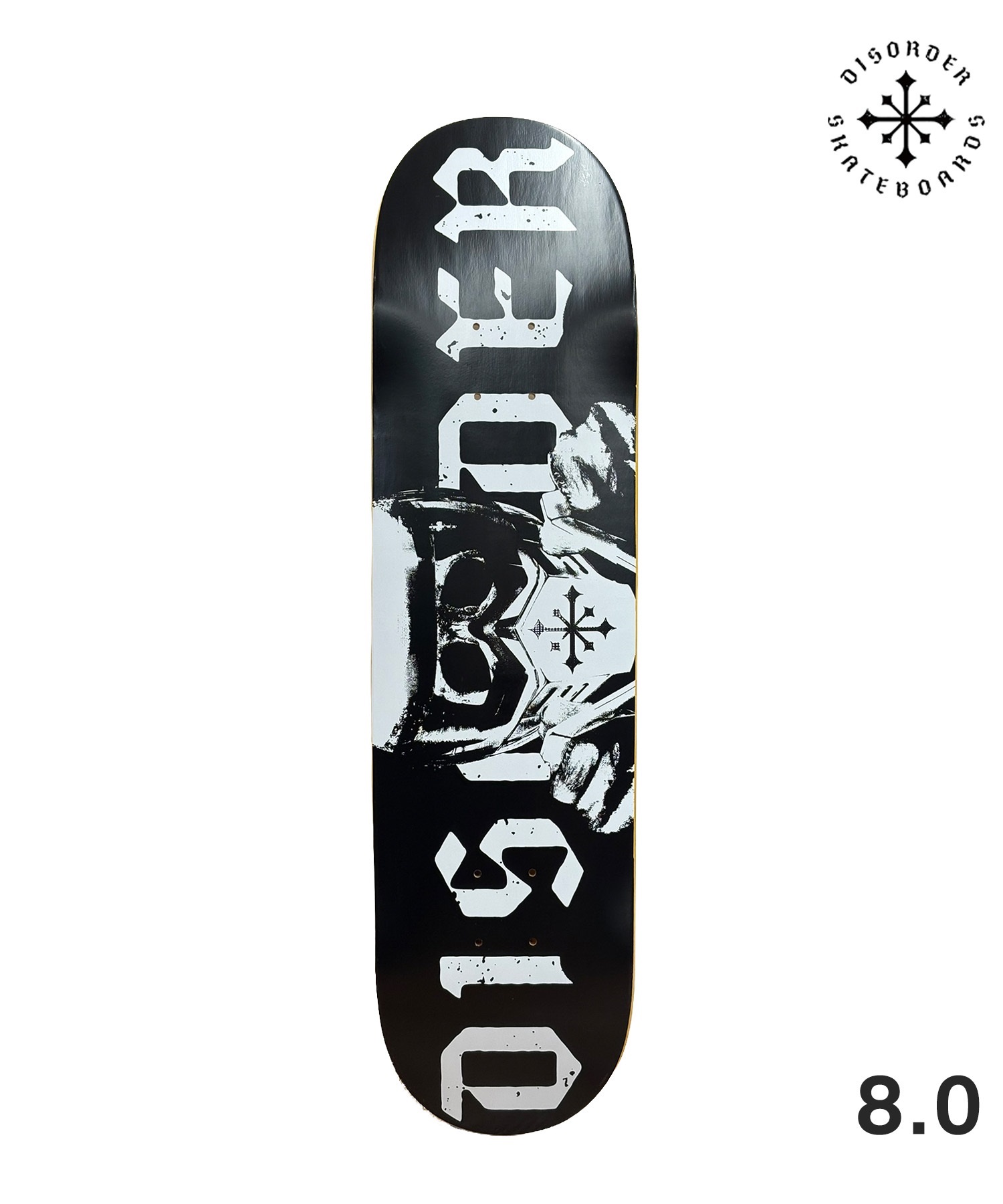 HOCKEY 8.0 スケボーデッキ TORN TEAM 新品 デッキテープ 付 DISORDER ディスオーダー スケートボード デッキ 8.0inch TEAM DECK