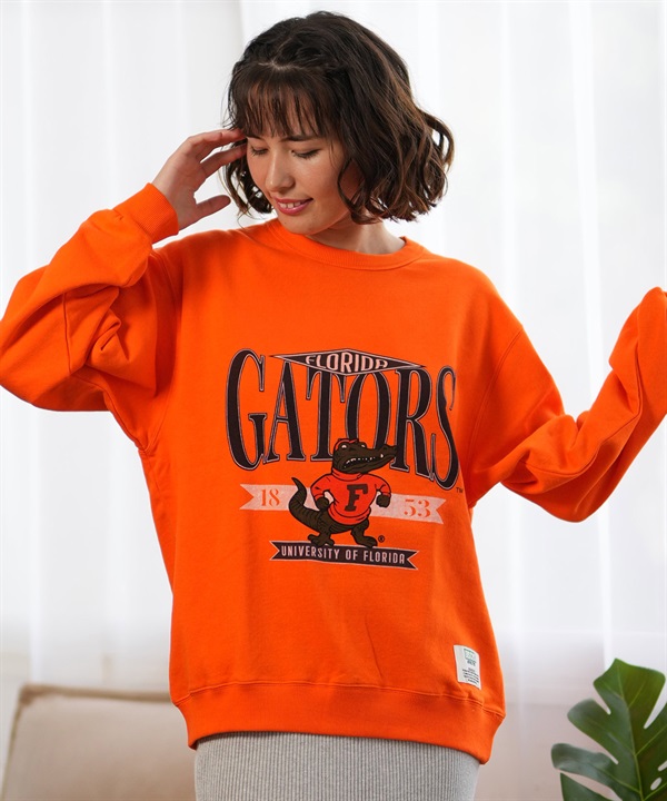 DISCUS ATHLETIC ディスカスアスレチック トレーナー クルーネック レディース スウェット カレッジロゴ 裏毛 4487-2650