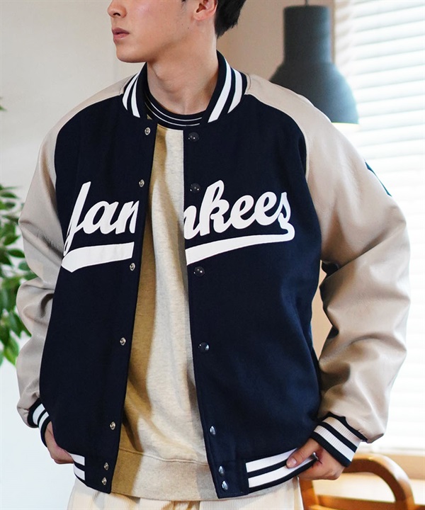 Fanatics ファナティクス アウター スタジャン メンズ MLB メジャーリーグ ドジャース ヤンキース パドレス ML2324FW0005 ムラサキスポーツ限定