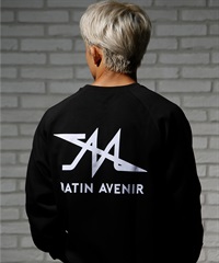 MATIN AVENIR マタンアヴニール トレーナー クルーネック メンズ スウェット ボンディング ストレッチ バックプリント MA024033