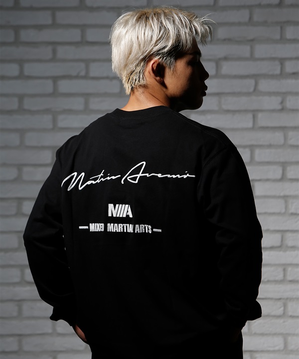 MATIN AVENIR マタンアヴニール 長袖 Tシャツ メンズ ロンT ロゴ バックプリント オーバーサイズ MA024021 ムラサキスポーツ限定
