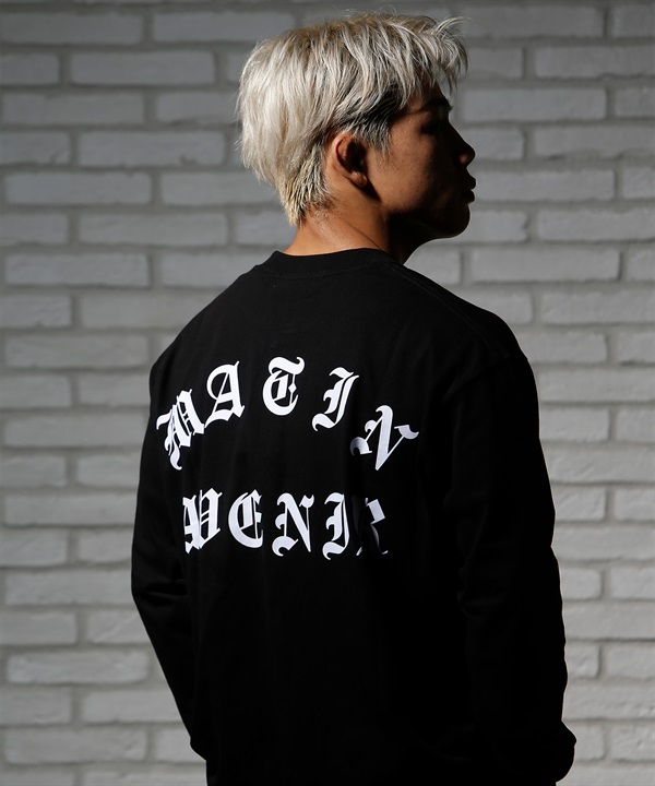 MATIN AVENIR マタンアヴニール 長袖 Tシャツ メンズ ロンT ロゴ バックプリント オーバーサイズ MA024020 ムラサキスポーツ限定