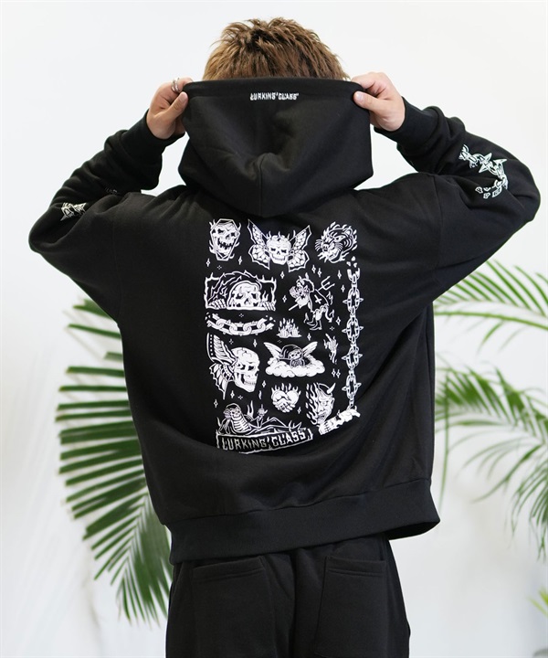 LURKING CLASS ラーキングクラス パーカー メンズ プルオーバー セットアップ対応 ムラサキスポーツ限定 ST24FUM05