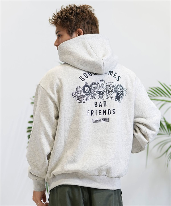 LURKING CLASS ラーキングクラス パーカー メンズ プルオーバー バックプリント ムラサキスポーツ限定 ST24FUM04