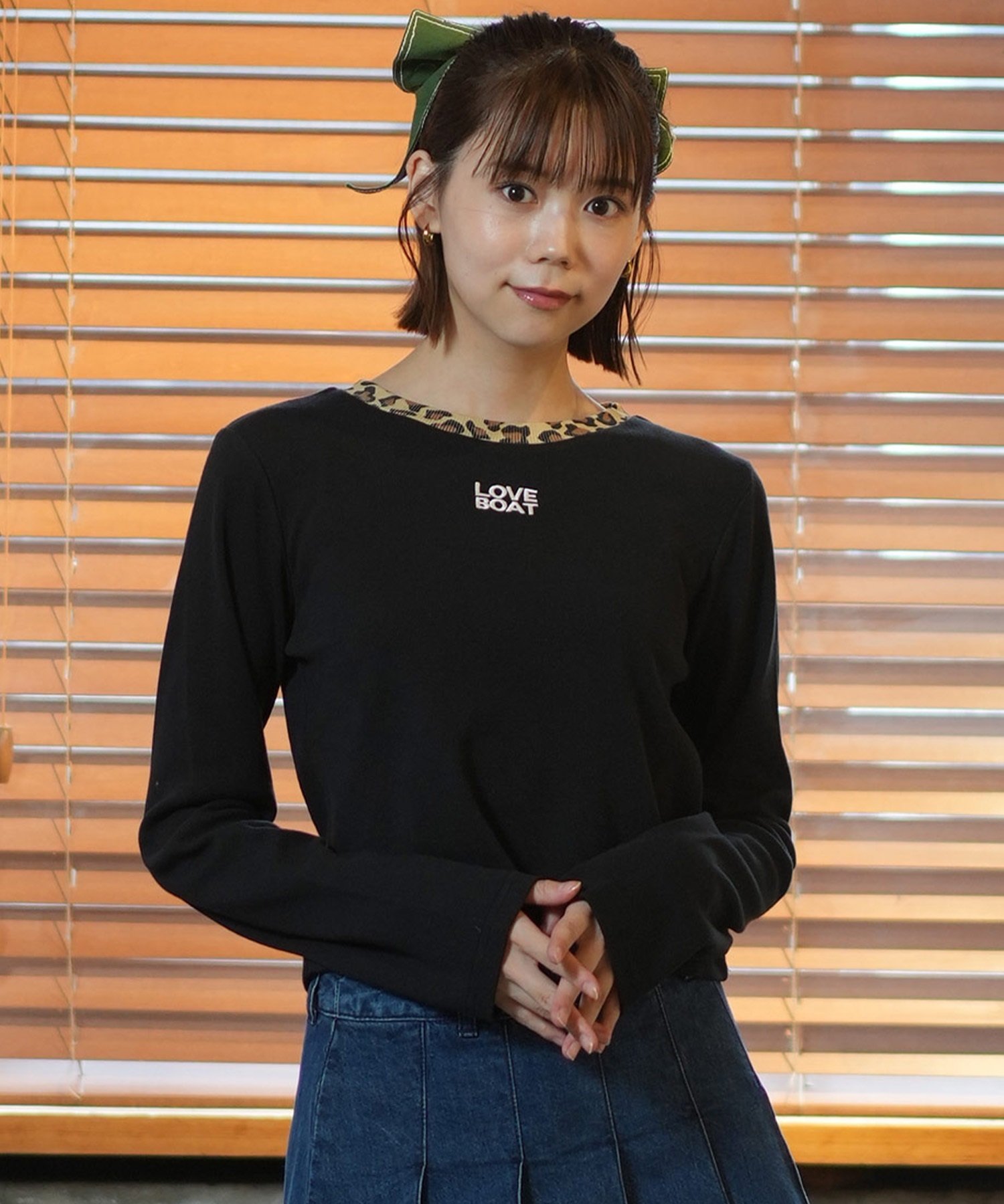 LOVE BOATラブボート 長袖 Tシャツ レディース ロンT ショート丈