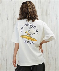 ANTIBAL アンティバル 水着 レディース ラッシュガード 半袖 Tシャツ スヌーピー 水陸両用 UVカット 253AN2ST642(WHT-FREE)