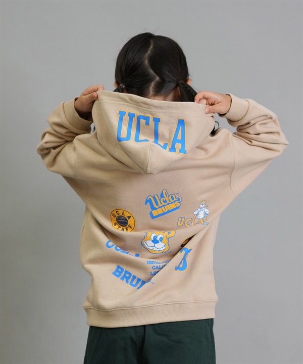 ANTIBAL アンティバル プルオーバー パーカー キッズ ジュニア 子供 UCLA スウェット フーディー ロゴ バックプリント 裏毛 254AN3PK115 ムラサキスポーツ限定