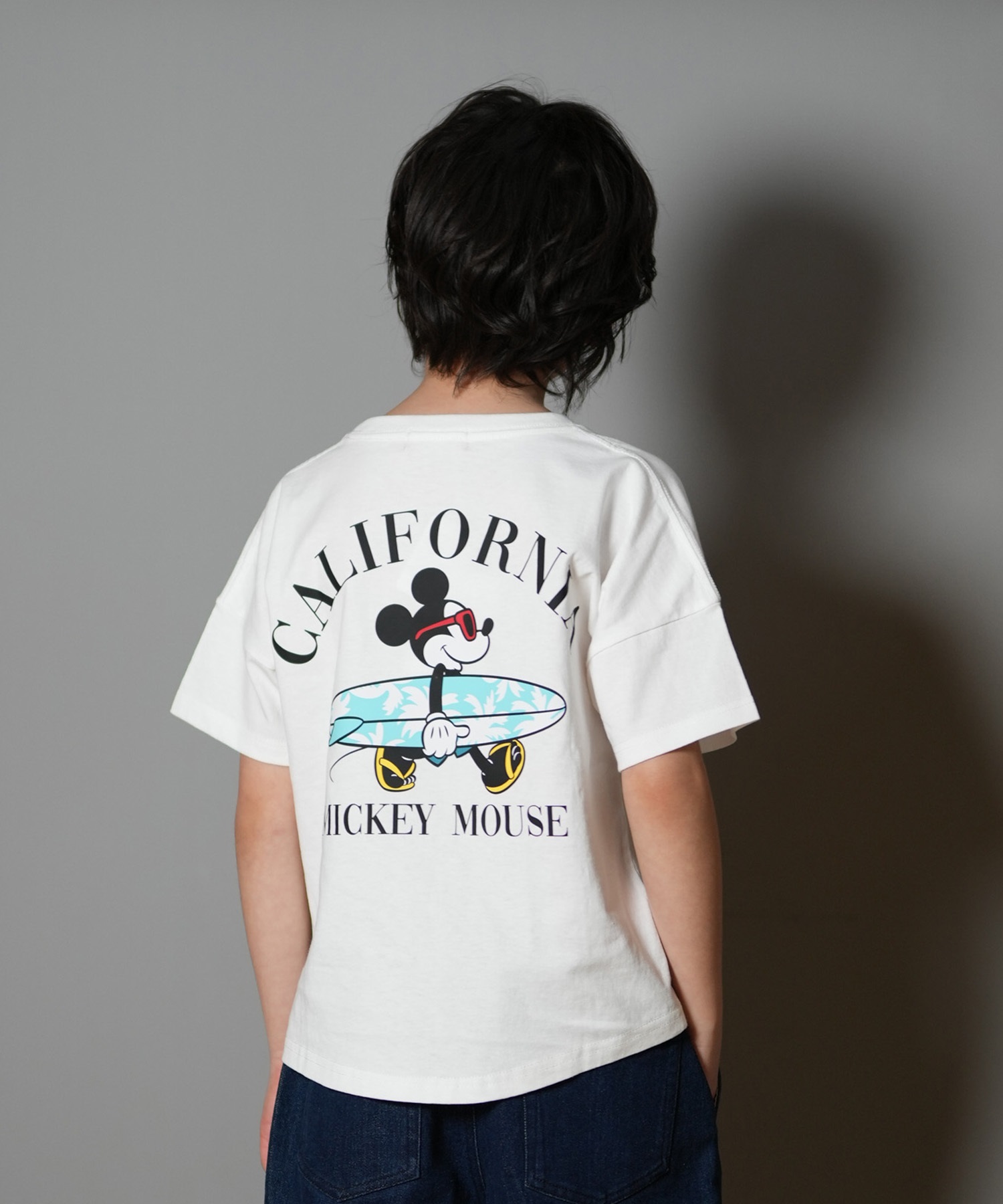 ANTIBAL アンティバル 半袖 Tシャツ キッズ バックプリント ミッキーマウス 252AN3ST539(WHT-1-130cm)