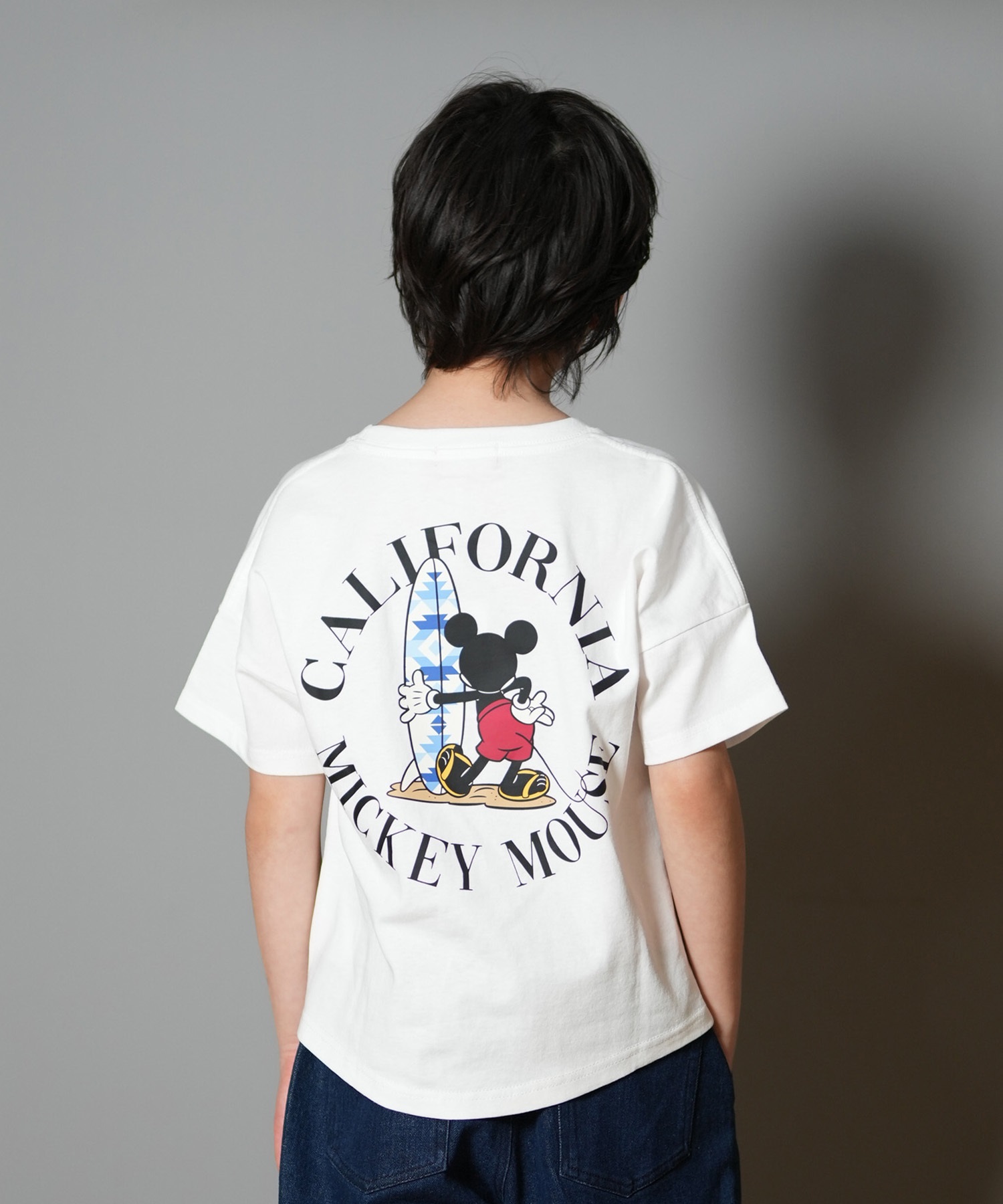 ANTIBAL アンティバル 半袖 Tシャツ キッズ バックプリント ミッキーマウス 252AN3ST541(WHT-130cm)
