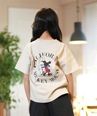 ANTIBAL アンティバル 半袖 Tシャツ キッズ バックプリント ミッキーマウス 252AN3ST541(BEG-130cm)