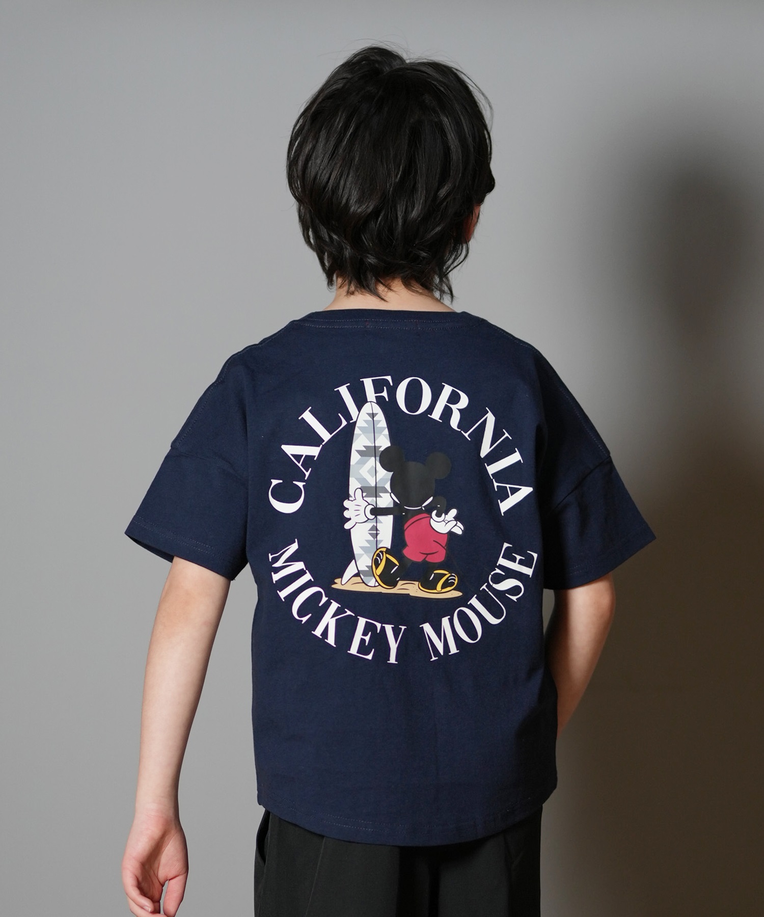 ANTIBAL アンティバル 半袖 Tシャツ キッズ バックプリント ミッキーマウス 252AN3ST541(NVY-130cm)